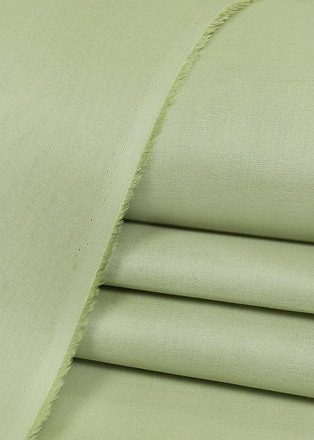 Elegant Pista Green Unstitched Cotton Fabric
