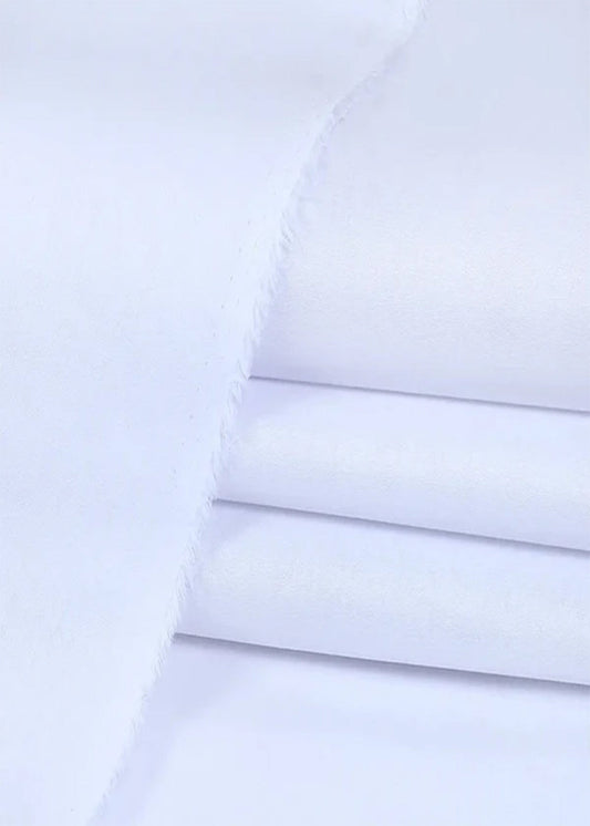 Classic White Unstitched Cotton Fabric