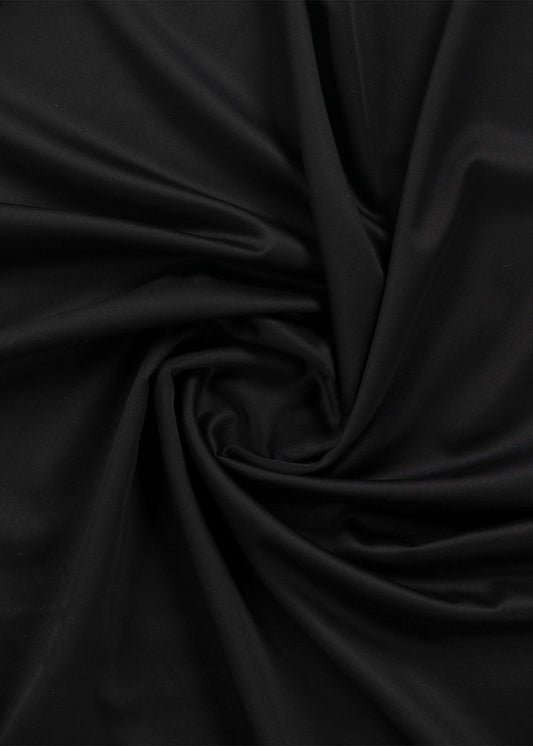 Timeless Black Unstitched Cotton Fabric
