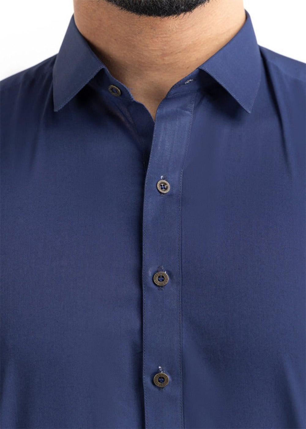Unstitched Regal Royal Blue Cotton Suit